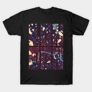 London, England  Map Typography - Hope T-Shirt